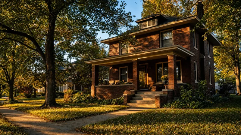 A brick foursquare home with a deep front porch on a tree-lined street, How to Get a Wisconsin Real Estate License and Start Your Business